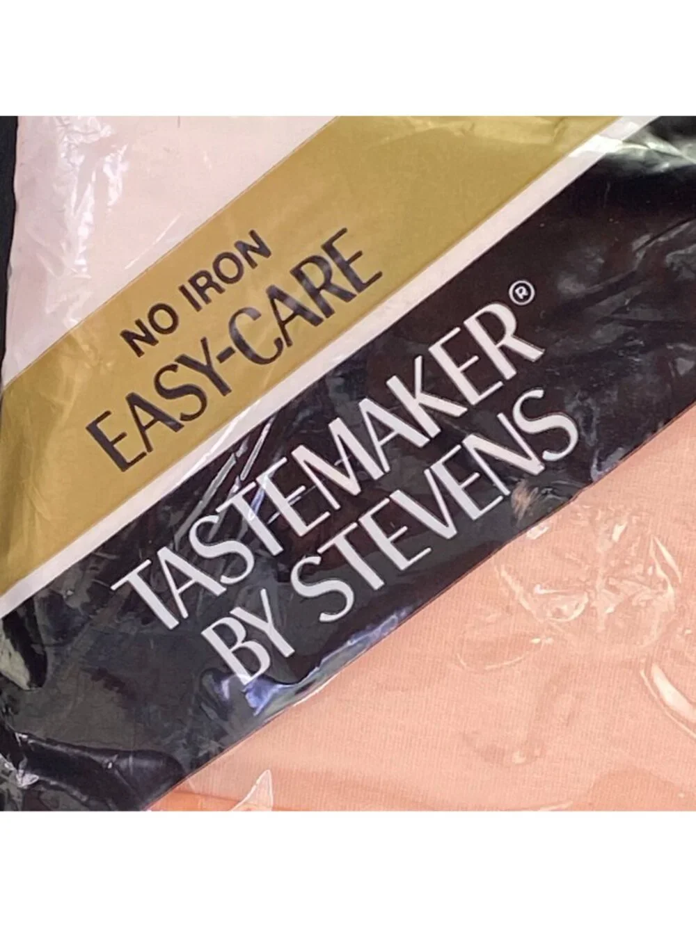 Vintage Cotton Blend Full Flat Sheet Peach Orange NEW Tastemaker Stevens